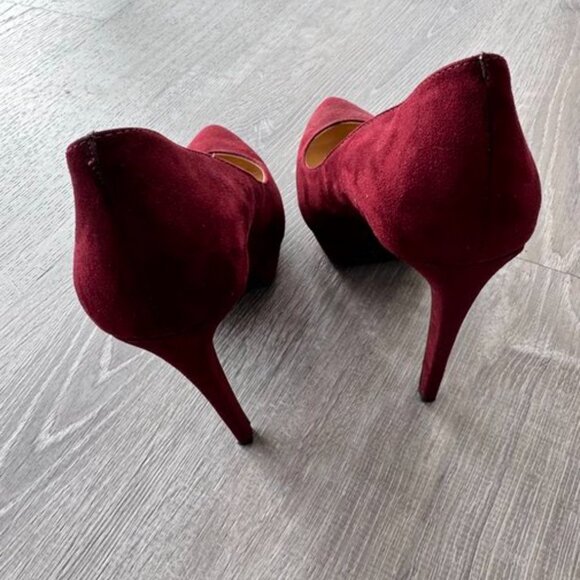 Jessica Simpson Burgundy suede heels - Picture 5 of 7